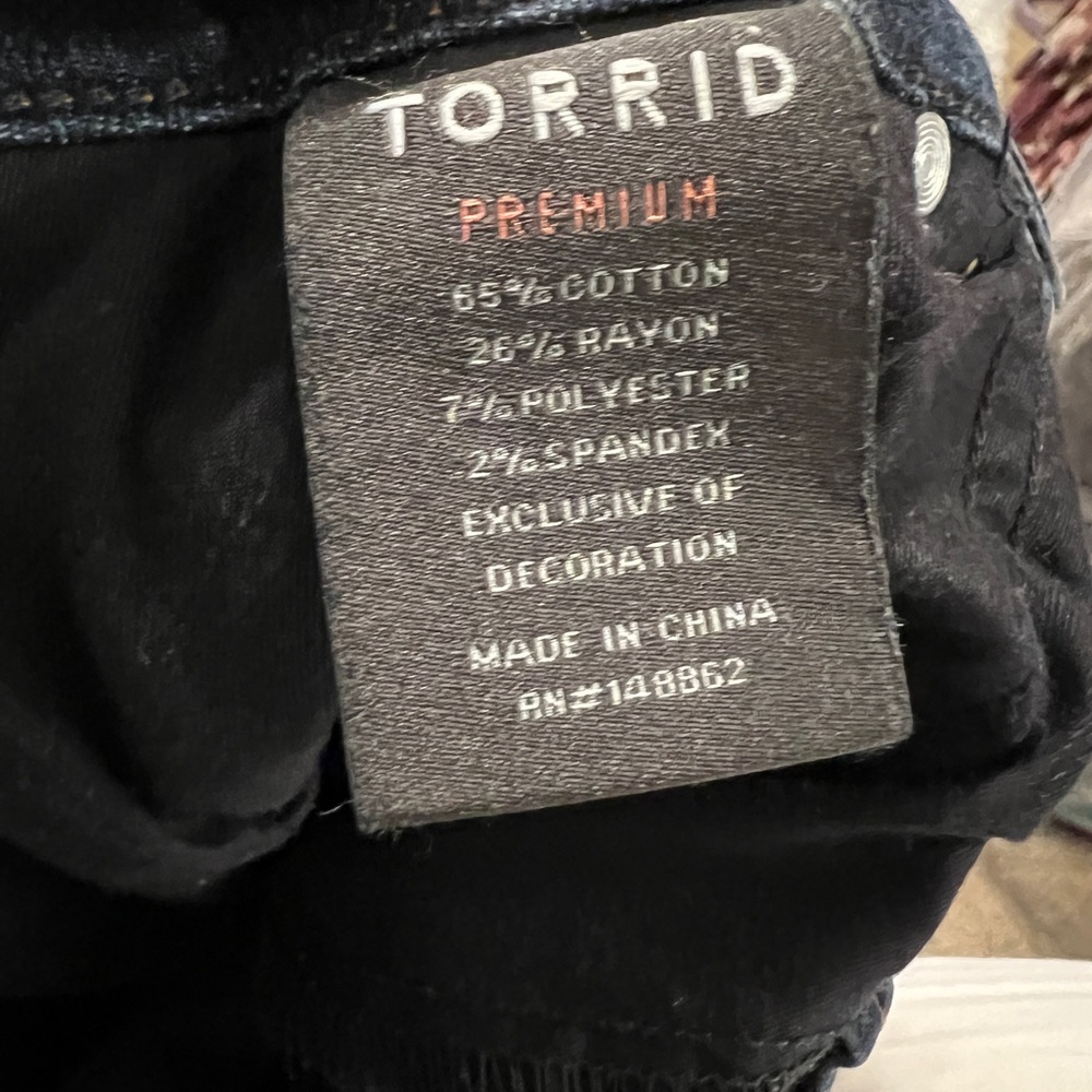 Size 18 dark blue Jean Torrid jeans - Picture 3 of 4